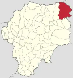 Localizare în cadrul județului