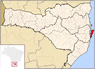 Poziția localității Florianópolis