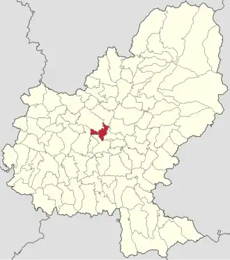 Localizare în cadrul județului