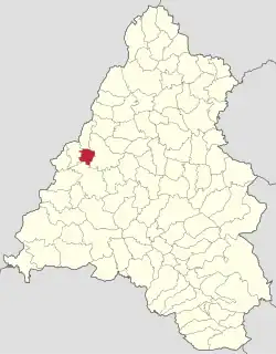 Localizare în cadrul județului