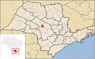 Poziția localității Bauru