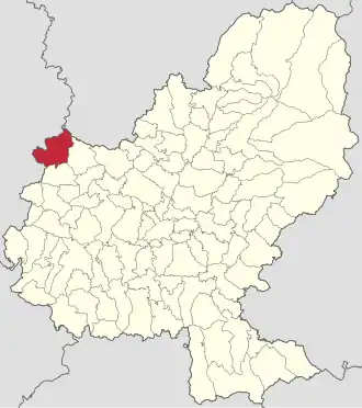 Localizare în cadrul județului