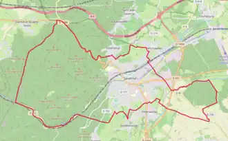 Poziția localității Saverne