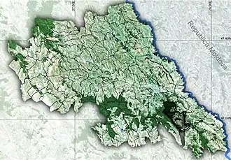 Amplasarea în cadrul județului