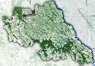 Amplasarea în cadrul județului