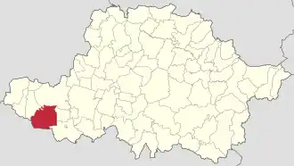 Localizare în cadrul județului