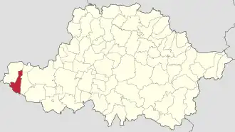 Localizare în cadrul județului