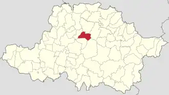 Localizare în cadrul județului