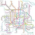 Schema schemei rețelei de metrou Shanghai