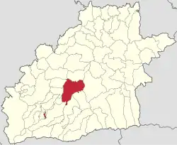 Localizarea în cadrul județului