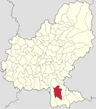Localizare în cadrul județului