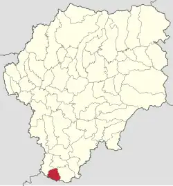 Localizare în cadrul județului