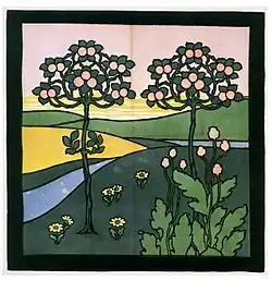 Bumbac printat din Silver Studio, pentru Magazinul Univerdal Liberty, din Regatul Unit (1904)