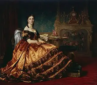 Portretul Emiliei Włodkowska, de Józef Simmler, 1865