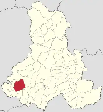 Localizare în cadrul județului