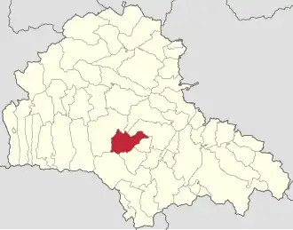 Localizare în cadrul județului