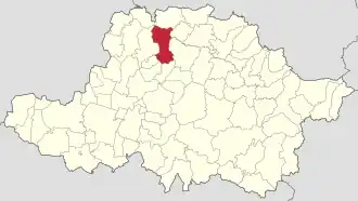 Localizare în cadrul județului