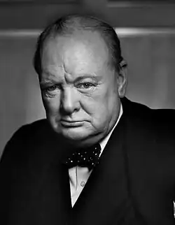 Winston Churchill, politician britanic, prim-ministru