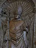 Sculptură reprezentând un episcop