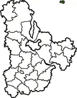 Poziția localității Slavutîci