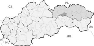 Poziția localității Levoča