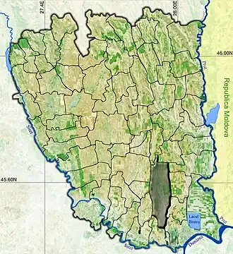 Amplasarea în cadrul județului