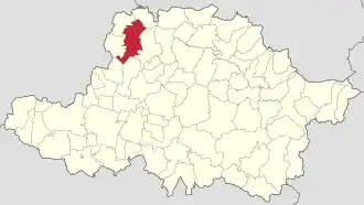 Localizare în cadrul județului