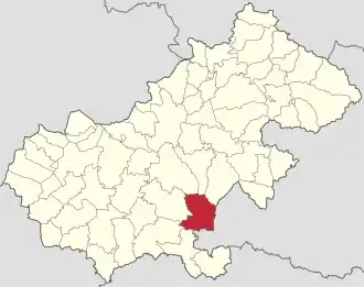 Localizare în cadrul județului