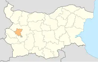 Poziția regiunii Sofia-capitala