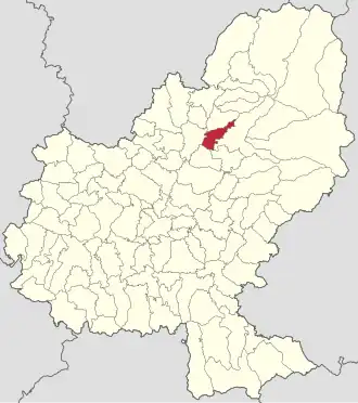 Localizate în cadrul județului