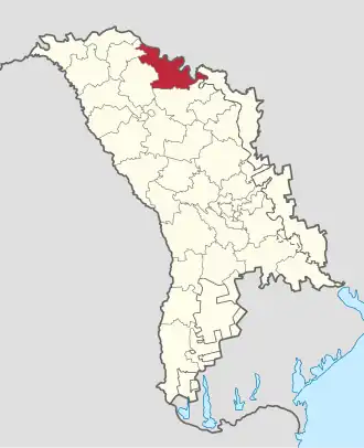 Raionul Soroca pe harta Republicii Moldova