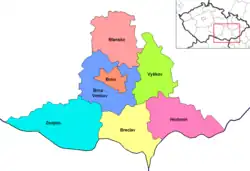 Districts of South Moravia