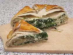 Börek cu spanac