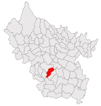 Poziția localității Stâlpu