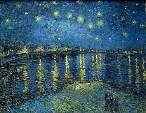Vincent van Gogh, Nuit étoilée sur le Rhône, 1888