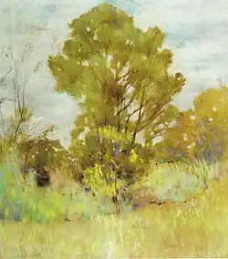 Peisaj – pastel/pânză