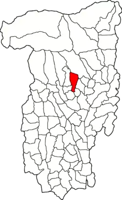 Poziția localității Stoenești