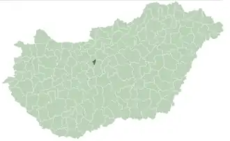 Poziția localității Érd