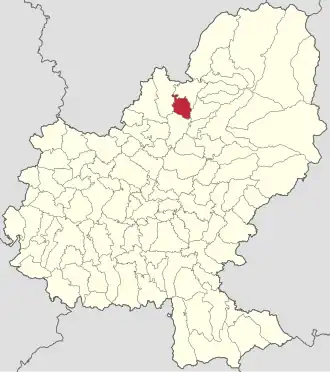 Localizare în cadrul județului