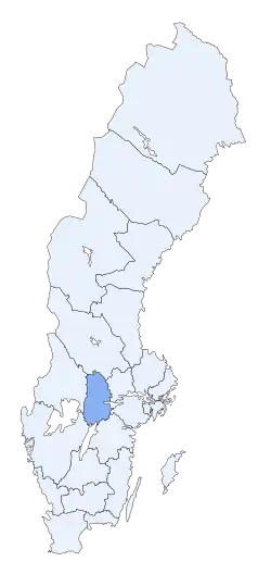 Poziția regiunii Örebro län