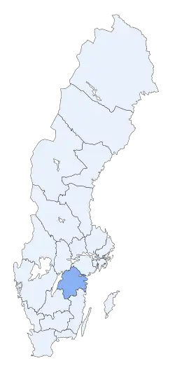 Poziția regiunii Östergötlands län