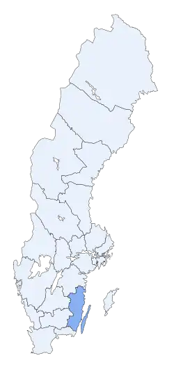 Poziția regiunii Kalmar