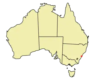 Poziția localității Sydney 2030