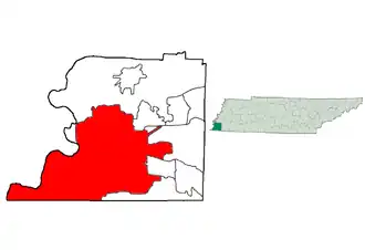 Poziția localității Memphis