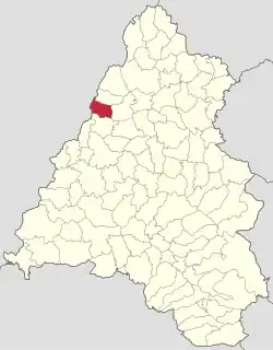 Localizare în cadrul județului