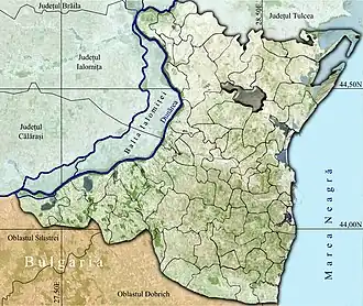 Amplasarea în cadrul județului