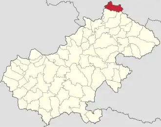 Localizare în cadrul județului