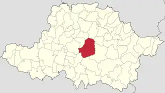 Localizare în cadrul județului