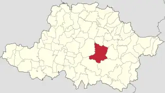 Localizare în cadrul județului