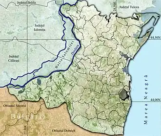 Amplasarea în cadrul județului